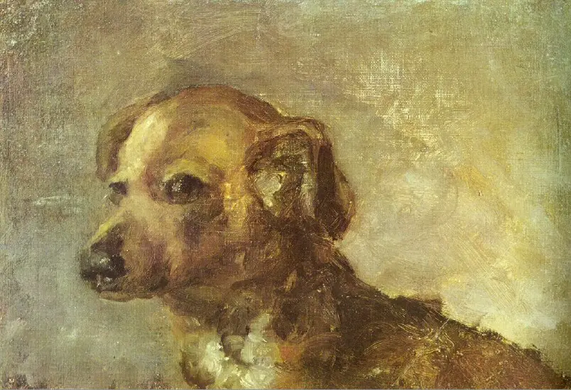 Pablo Picasso. Clipper, dog Picasso, 1895