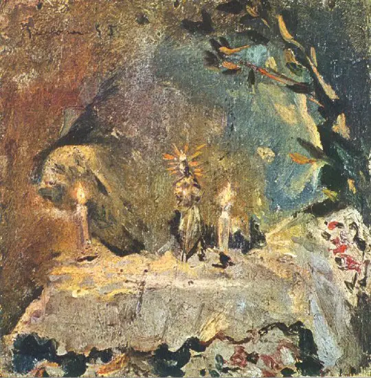 Pablo Picasso. Altar of the Virgin Benie, 1895