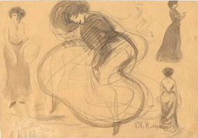 Pablo Picasso. Dancer and women, 1900