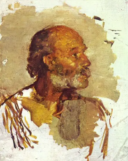 Pablo Picasso. Head of a bald man, 1895