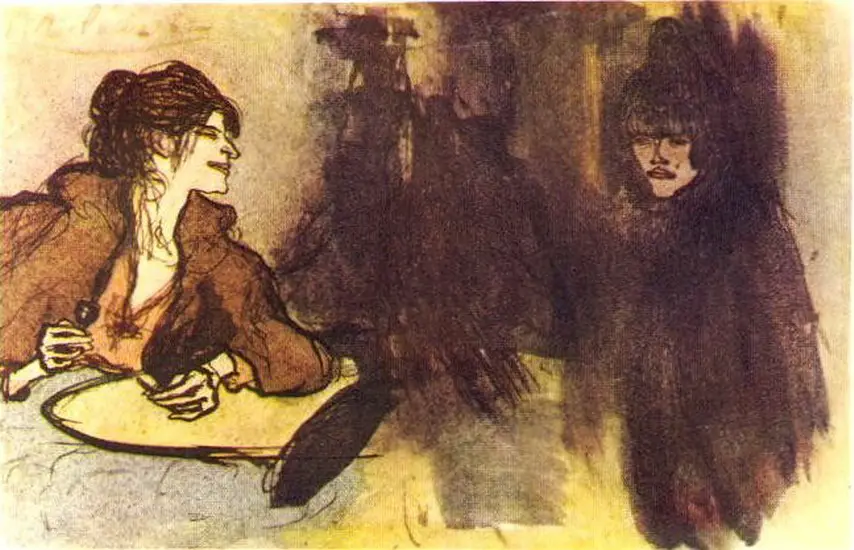 Pablo Picasso. Two women, 1901