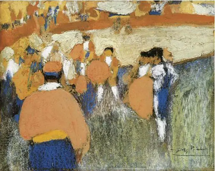 Pablo Picasso. In the arena, 1900