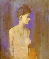 Pablo Picasso. Girl in a Chemise, 1904 - 1905