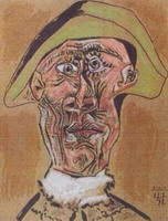 Pablo Picasso. Harlequin Head, 1971