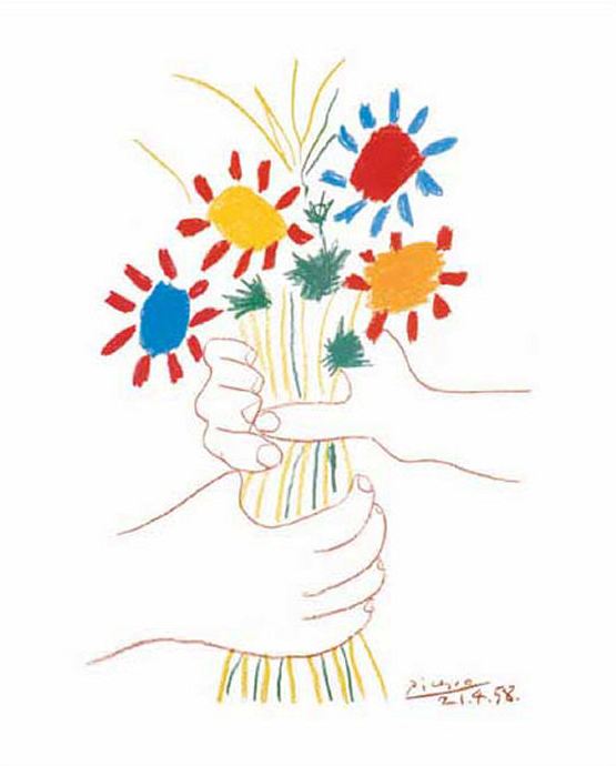 Pablo Picasso. Little Flowers, 1958