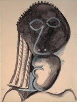 Pablo Picasso. Head, 1972