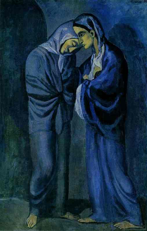 Pablo Picasso. The Visit (Two Sisters), 1902