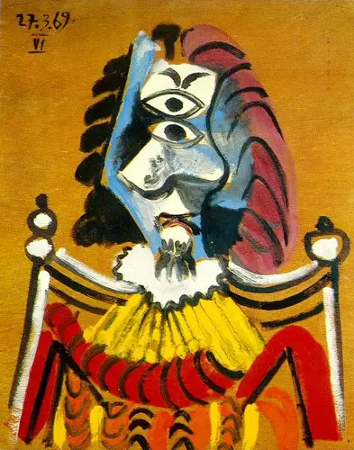 Pablo Picasso. Man in wheelchair, 1969