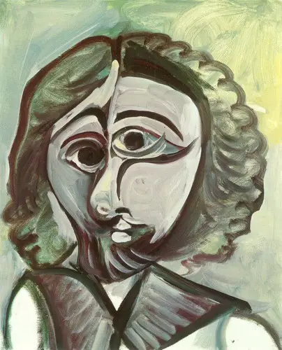 Pablo Picasso. Man head, 1971