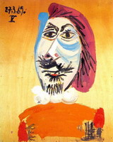 Pablo Picasso. Man head 10