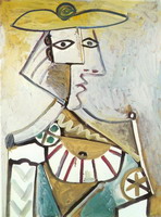 Pablo Picasso. Bust with a hat 1