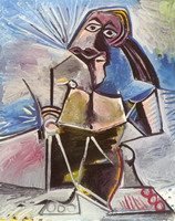Pablo Picasso. Seated Man