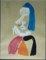 Pablo Picasso. Man head 7