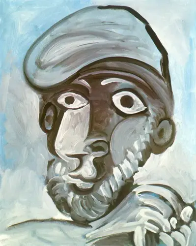 Pablo Picasso. Portrait of a man with a beret, 1971
