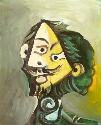 Pablo Picasso. Man head 5, 1971