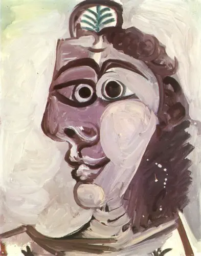 Pablo Picasso. Head of a Woman, 1971