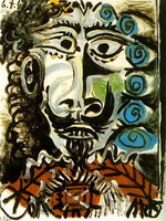 Pablo Picasso. Man head 5