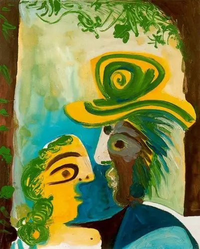 Pablo Picasso. Man and woman [torque], 1970