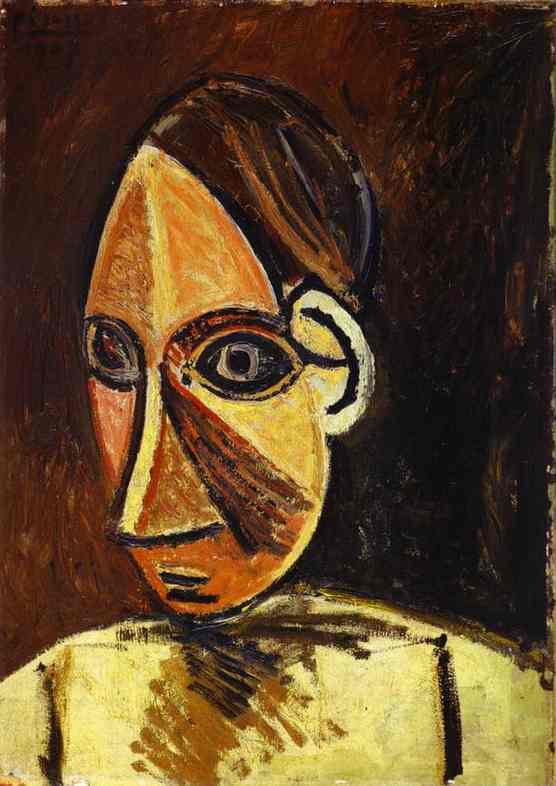 Pablo Picasso. Head of a Woman, 1907