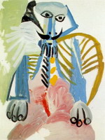 Pablo Picasso. Seated Man