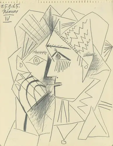 Pablo Picasso. Head woman, 1965