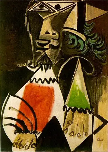 Pablo Picasso. Bust of man, 1969