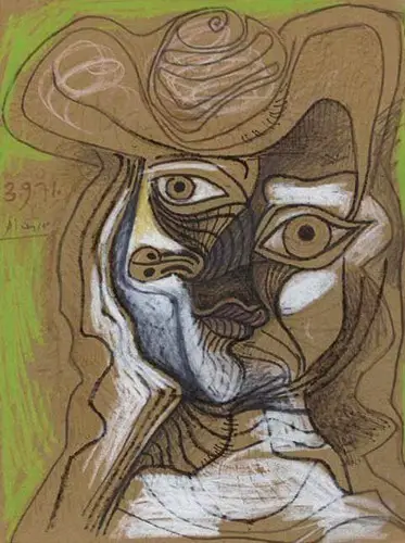 Pablo Picasso. Hat head, 1971