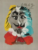 Pablo Picasso. Man head 11