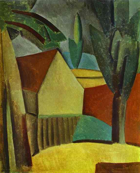 Pablo Picasso. House in a Garden, 1908
