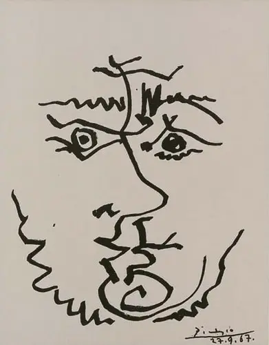 Pablo Picasso. Visage, 1967
