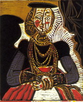 Pablo Picasso. According to operative female bust Cranach the Younger