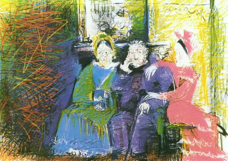 Pablo Picasso. Family portrait, 1962