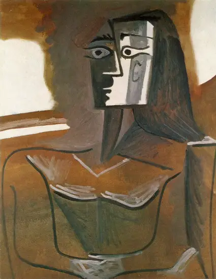 Pablo Picasso. Seated Woman (Jacqueline), 1962
