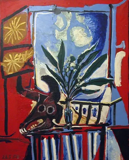 Pablo Picasso. Still Life with Head of a Bull, 1958