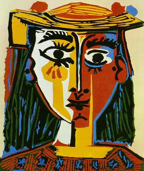 Pablo Picasso. Woman with hat, 1935