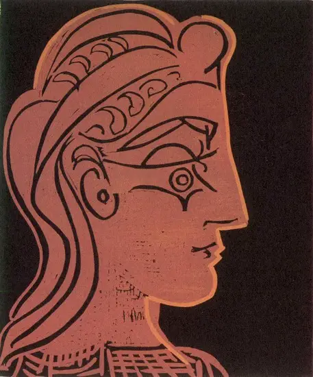 Pablo Picasso. Woman head profile, 1959