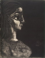 Pablo Picasso. Profile bust III
